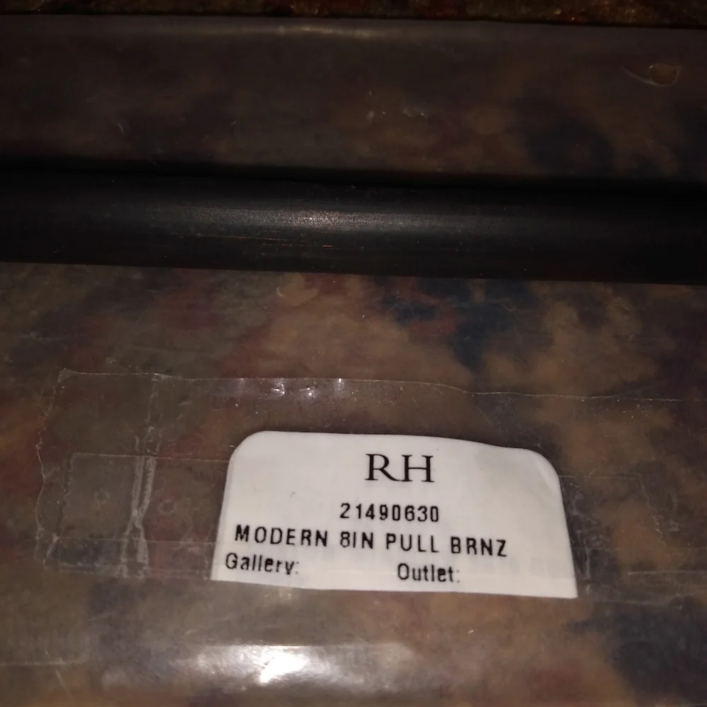 Restoration Hardware Bronze Modern Large drawer pull NWT